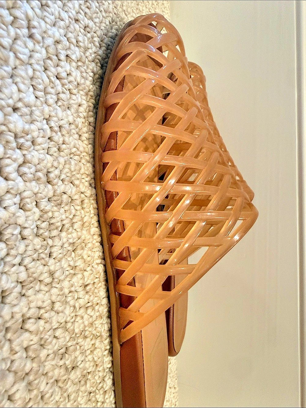 dolce vita Ginna Woven Jelly Flat Sandals Brown